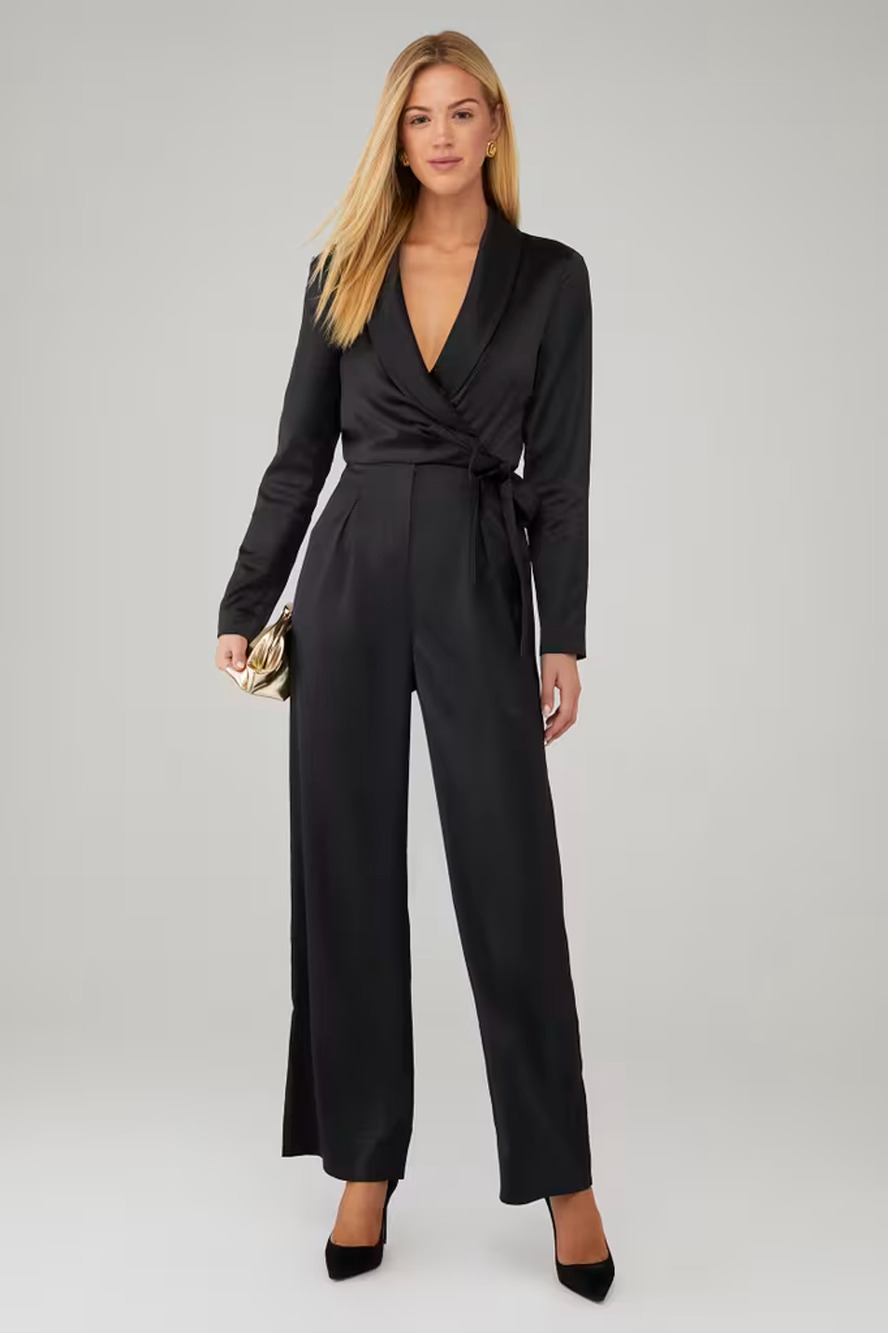 Être Aimé Luca Jumpsuit in Black size Medium